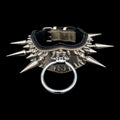 10 cm wide handmade steel spiked dog collar