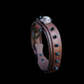 Handmade Wide Brown Dog Collar - A&C Dog Collars