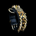 handmade_buffalo_leather_gold_collar