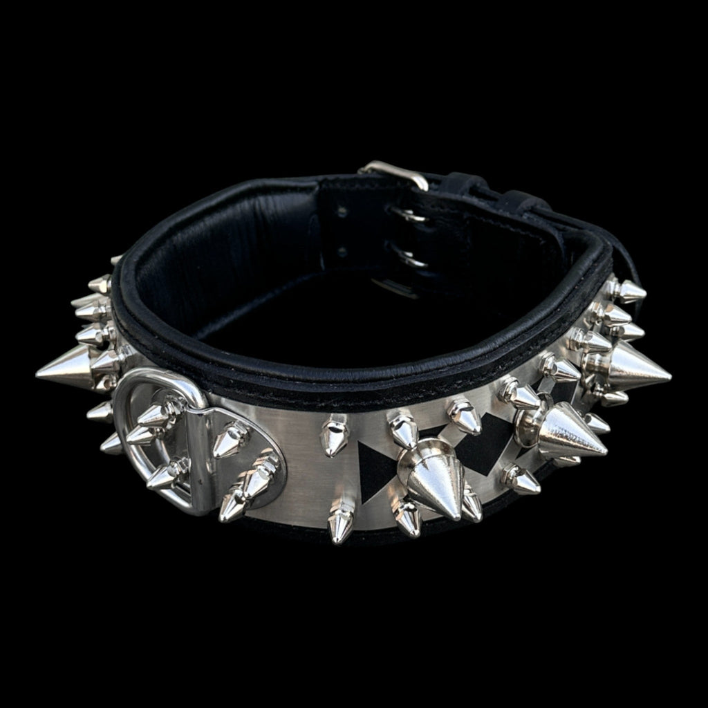 Heavy-duty wide collar for Doberman, K9, and German Shepherd dogs