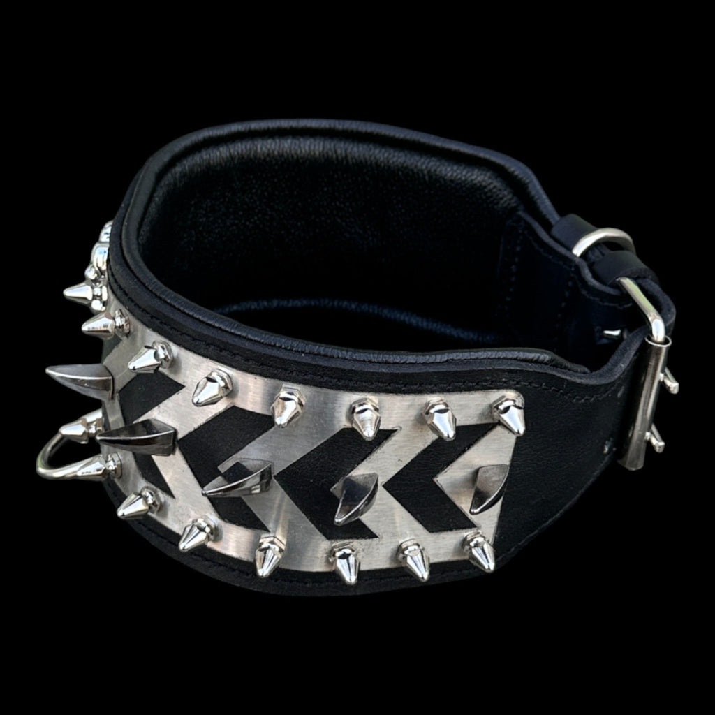 Punisher Warrior Steel Dog Collar - A&C Dog Collars