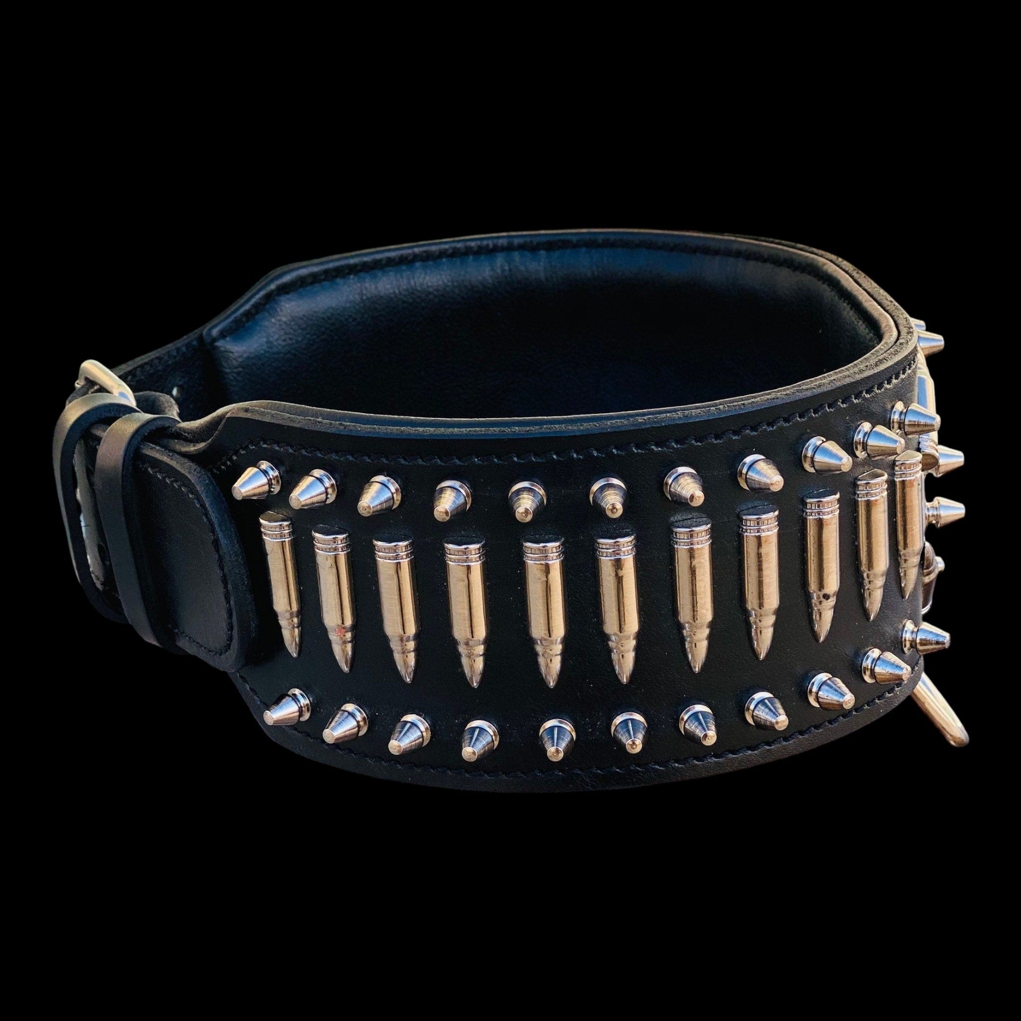 Bullet Dog Collars | Handmade Dog Collars | Custom Dog Collar | Personalized Collars | Engraved Dog Collar | Custom Dog Collar with Name