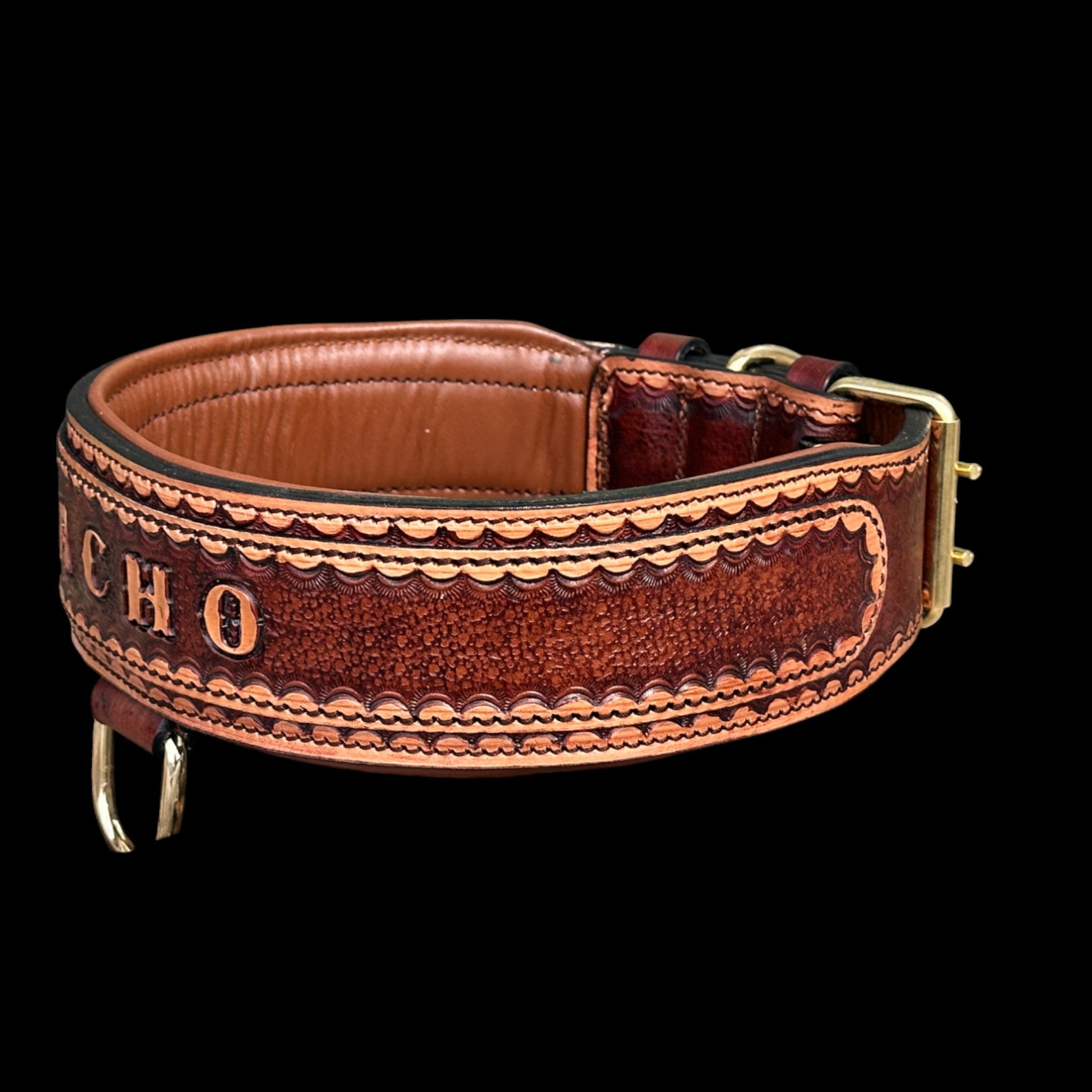 Handcrafted Buffalo Leather Dog Collar – Personalized Name Engraved, Strong & Stylish Collar for Cane Corso, Rottweiler, Doberman, Kangal, American Bully - A&C Dog Collars