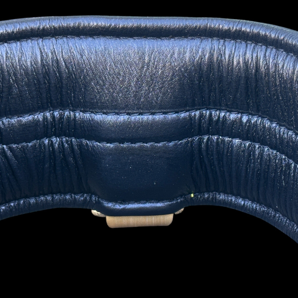 Strong breed leather collar with lion emblem